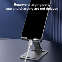 Nouveau support de téléphone et tablette pliable, réglable, antidérapant, portable, en métal, à prix abordable, en stock