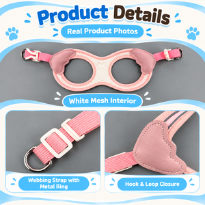 Ensemble Harnais et Laisse Réfléchissants pour Chien – Anti-Traction, Réglable, Gilet Rembourré, Laisse en Corde Tressée – Accessoires de Promenade pour Petits et Moyens Animaux - Product Image 5