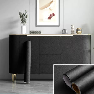 Papier peint auto-adhésif noir mat ORON DECO, décoration murale, panneaux muraux 3D, design d'intérieur, panneau de plafond en PVC, rouleaux de papier peint - Product Image 6