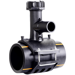 High Quality High Pressure HDPE Tapping Saddle Pipe Fittings Electro-fusion Repair <b>Plastic</b> Clamp - Product Image 1