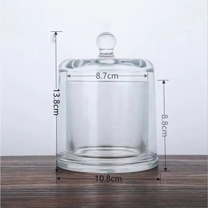 Portavelas de Vidrio en Forma de Diamante, Hechos a Mano, Modernos y Ecológicos, Linternas y Campanas de Cristal con Tapa para Pascua - Product Image 5