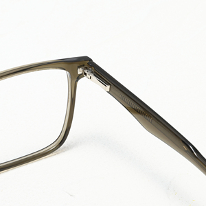 Monturas de gafas rectangulares de borde completo, color sólido, anti-UV, para hombres adultos, uso diario, lentes de resina ligeras - Product Image 3
