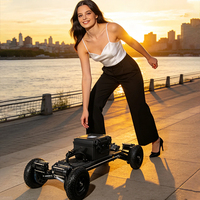 JENOVA 3600W Double moteur Vitesse maximale 55 km/h Autonomie 25 km Contrôle 44,4V 18000mAh Charge rapide 6H Portable Électrique Tout-terrain en bois