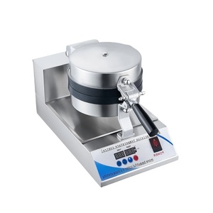 Piastra per Waffle Digitale 1200W con Taglierina Laterale, Antiaderente, Tecnologia di Riscaldamento Rapido 100mm, Grande Formato, Garanzia 1 Anno per Fast Food e Hamburger - Product Image 5