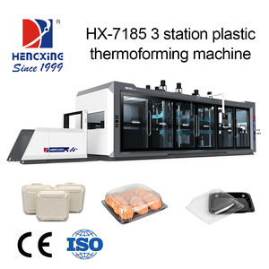 Hoàn toàn tự động tích cực áp lực tiêu cực chân không hình thành máy PE PS PVC ABS PET PP thermoforming tự động khóa vỉ - Product Image 4