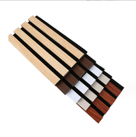 Panneaux muraux acoustiques nouvellement arrivés Grille de barre en bois Panneau insonorisant Latte de bois forwall