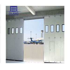 Hangar in acciaio porta scorrevole-angolo rotondo esterno porta Hangar elettrico per caccia/biblioteca di elicotteri/uso di piccoli aerei - Product Image 3