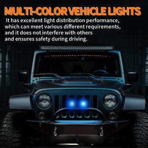 Faro LED Cuadrado de 40W y 3 Pulgadas para Motocicleta, 4 Lentes, Resistente al Agua, Modelo MO-230, 1 Año de Garantía para Autos y Camiones - Product Image 6