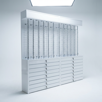 Comptoir de présentation de lunettes optiques avec éclairage LED, élégante vitrine pour magasin de mode