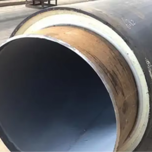 En253 sch40 ngầm polyurethane cứng nhắc bọt đúc sẵn cách nhiệt ống pre-cách nhiệt ống thép với HDPE Áo khoác - Product Image 1