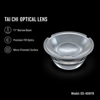 OSYS-Optics Soft Wall Washing Tai-chi PC LED Lens 55 Derajat FWHM Lampu Downlight Plafon Komersial Titik Tengah Jernih Optik Sekunder