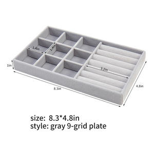 Plateaux de service de bijoux de style classique personnalisé boîte de rangement de bijoux pour bague collier bracelet - Product Image 4