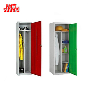 מודרני פלדה דלת יחיד רהיטי משרד לבית הספר בית החולים ארון אחסון מתכת בגדים - Product Image 4