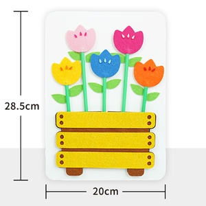 Kit d'artisanat de pot de fleur rose bricolage jouets éducatifs pour enfants maison école et salle de classe comprend des activités amusantes Pot - Product Image 2
