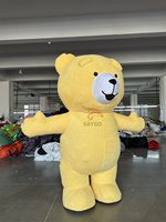 Costumes de cosplay d'anime pour Noël et le carnaval, vêtements de mascotte gonflables en forme d'ours en peluche pour adultes, tenues de performance, robes d'ours de 2,6 m
