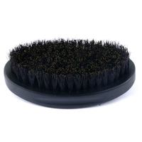 Sisir Jenggot Pria Genggam dengan Gagang Kayu Modis Oval dari Bambu Beech dan Bulu Babi untuk Perawatan di Rumah