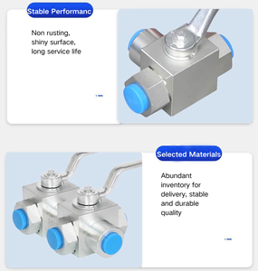 Vanne à bille hydraulique à 3 voies haute pression Qhjpetro 3/8 <span class=keywords><strong>BSP</strong></span> Modèle Khb 50MPA Utilisation dans l'industrie minière - Product Image 4