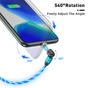 120W 360 + 180 độ xoay sáng chảy ánh sáng 540 độ xoay <span class=keywords><strong>USB</strong></span> C nam châm máy tính của 3in1 sạc 3in1 sạc 6A Cáp - Product Image 5