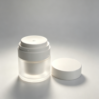 Pot à crème sans air blanc vide, contenant cosmétique pour crème visage, pot à pompe sous vide pour sérum, crème contour des yeux, emballage de soins de la peau
