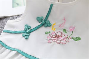 ชุดเด็กผู้หญิงสไตล์ปัญจาบ เสื้อผ้าเด็กแบบโบราณ ชุดเดรสเด็ก เสื้อยืดสำหรับเด็กผู้หญิง ช้อปปิ้งออนไลน์ไต้หวัน - Product Image 4