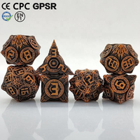 Prix de gros Nouveau design Jeu de rôle Jeu de dés en métal pour jeux de table