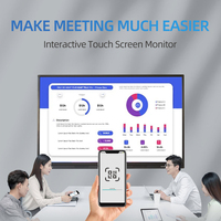 110 pouces 20 Points IR Multi écran tactile tout en un Smart Board 65 pouces Smart Tv tableau noir interactif écran tactile intelligent