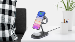 Support de téléphone 2023 MFi chargeur sans fil 3 en 1 support 15W charge rapide sans fil pour iPhone pour Android pour <span class=keywords><strong>iwatch</strong></span> - Product Image 5