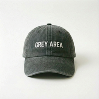 Casquette de sport déstructurée en velours côtelé de coton délavé, personnalisée avec logo brodé, respirante, imperméable, pour activités de plein air, effet vieilli