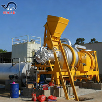 Machine de mélange d'asphalte à faible coût de production Usine de mélange d'asphalte mobile Petite mini usine de mélange de béton de bitume