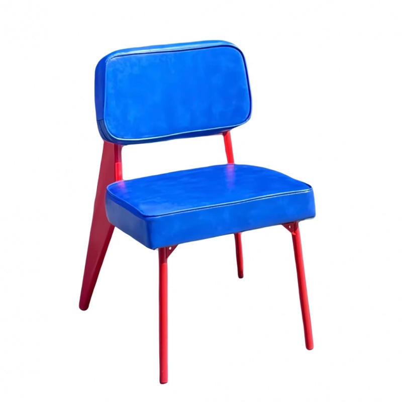 (พนักพิงสีน้ำเงินและเบาะสีน้ำเงิน) ไม่มีที่วางแขน