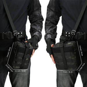 600D Molle Ifak Pouch Rip Away Tactical Tear Away Medical Pouch Vide First Aid Pouch Bag pour Camping Randonnée Voyage - Product Image 4