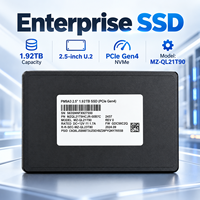 Pour Samsung MZQL21T9HCJR 00B7C PM9A3 1,92 To 2,5 pouces SFF U.2 NVMe PCIe 4.0 SSD d'entreprise à échange à chaud