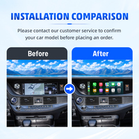 Nuevo Módulo de Interfaz Android CarPlay 8+128G, Actualización de Pantalla OEM, Caja Multimedia para Lexus LS 2016-2017, Netflix, YouTube, GPS
