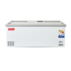 Congelatore Commerciale per Gelato a <span class=keywords><strong>Doppia</strong></span> Temperatura 13 Cu.Ft, Vetrina con Coperchio in Vetro, Design a Pozzetto con 2 Porte Scorrevoli in Vetro - Product Image 3