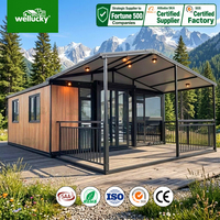 Expédition immédiate : Maison conteneur extensible de 20 pieds, logement modulaire mobile, maison préfabriquée, hébergement temporaire, maisons conteneurs