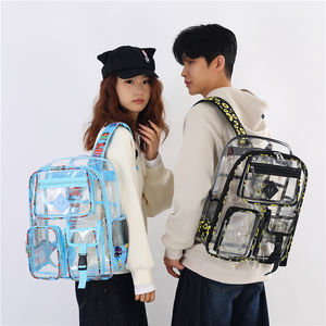 Zaini Unisex Trasparenti Impermeabili in PVC, Borse Scolastiche di Grande Capacità per Studenti Universitari - Product Image 6