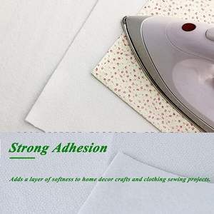 Interfaçage <span class=keywords><strong>thermocollant</strong></span> rigide en feutre blanc pour projets de couture - Product Image 2