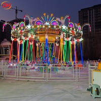 Manèges de fête foraine : Chaise volante rotative, équipement d'amusement extérieur personnalisé, structure stable pour carnaval mobile et événements en plein air