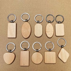 Ys69 Wholesale <b>Custom</b> Shape Plain Accessories Engraving Logo Wooden Keyring Surfboard Blank Wood <b>Keychain</b> - Product Image 2