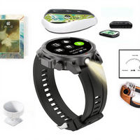 Reloj Inteligente DK68 para Hombre, Pantalla de 1.53 Pulgadas, Luz LED Potente, GPS, Brújula, Resistente al Agua IP67, Llamadas por Bluetooth, Batería de 410 mAh, Android