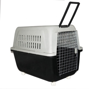 Cage pour <span class=keywords><strong>chien</strong></span> Boîte de <span class=keywords><strong>transport</strong></span> d'air en plastique portable améliorée et renforcée Plusieurs tailles pour différentes Cages de chenil pour animaux de compagnie - Product Image 2