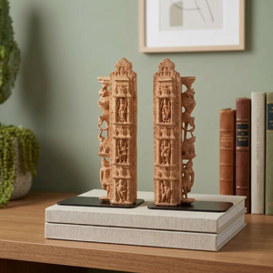 Escultura de marco de puerta de templo indio inspirada en la arquitectura Dwar Shakha del siglo XI para decoración herenciales y exhibición en museos - Product Image 3