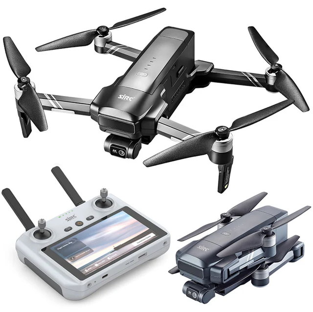 SJRC F22 S3 XR 4K Drones 3-Axis Gimbal 6KM Range FCC EIS Approved HD Camera GPS 5G Quadcopter Screen Control Plastic App Control