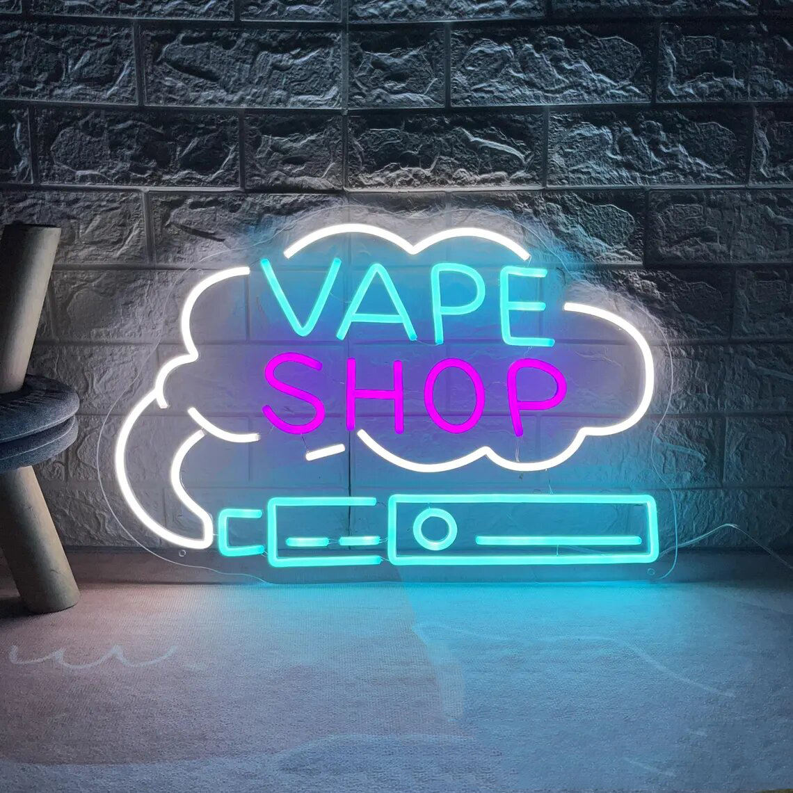 Custom LED Neon Sign for Smoke Shop Wall Decoration IP65 Rated Plastic Neon Lights