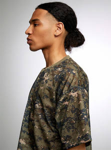 原始设备制造商2025定制网眼运动衫迷彩男子足球t恤方形短款网眼t恤 - Product Image 2