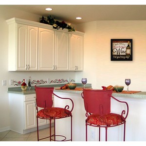 Decorazione per la casa con cornice nera HMS Wall Art con il miglior concetto di servizio di vino - Product Image 5