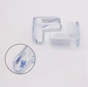 Protège-coins de table en plastique transparent en forme de <span class=keywords><strong>L</strong></span> Protecteur d'angle de table transparent - Product Image 1