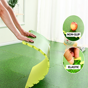 Kit Fai-da-Te per Erba Sintetica da Golf, Ecologico, 4 Pezzi Tappetini Puzzle in EVA con Grip per Giochi, Nuovi Modelli 2026 - Product Image 3