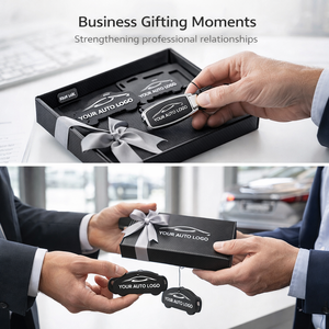 Kit <span class=keywords><strong>de</strong></span> Regalo Corporativo Automotriz con Llavero Personalizado, Ambientador y Caja <span class=keywords><strong>de</strong></span> Regalo para Clientes Empresariales - Product Image 5