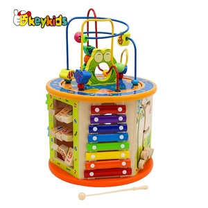 New Arrival Educational Wooden Kids <strong>Activity</strong> <strong>Cube</strong> with Xylophone W11B153C - Product Image 3